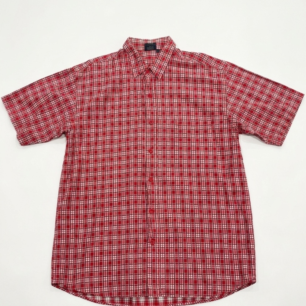 Rare Vintage ZEN Plaid Button-Down | Made in Russia | Large